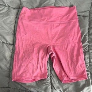 Fabletics Anywhere High-Waisted Bike Short 9'' - Size 1X - Pink
